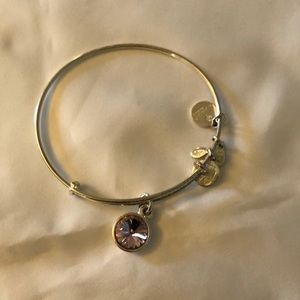 Alex and Ani October Birthstone Charm Bangle, Rose